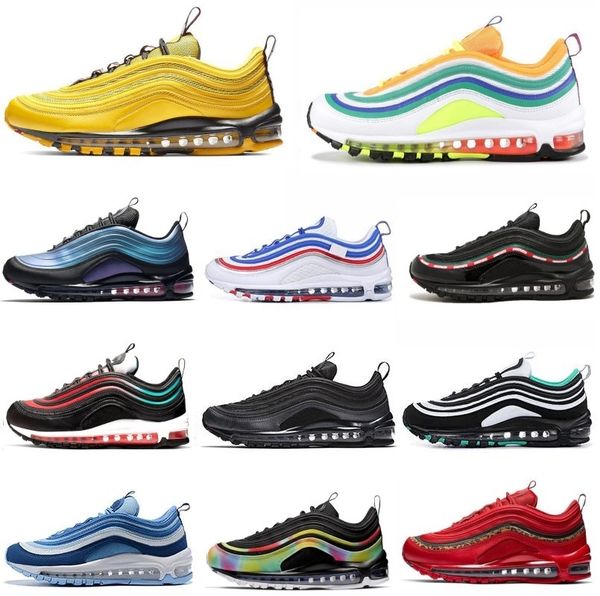 

2020 mens running designer shoes men women casual air sunburst triple black white clear emerald silver bullet trainers sports sneakers 36-45