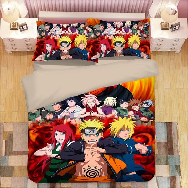 

аниме 3d naruto uzumaki naruto печати пододеяльник пододеяльники наволочки one piece утешитель постельные принадлежности наборы постельного, White
