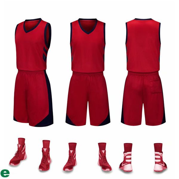 2019 New Blank Basketball maglie logo stampato Taglia uomo S-XXL prezzo economico spedizione veloce buona qualità NEW FIRE RED FE001AA1nQ