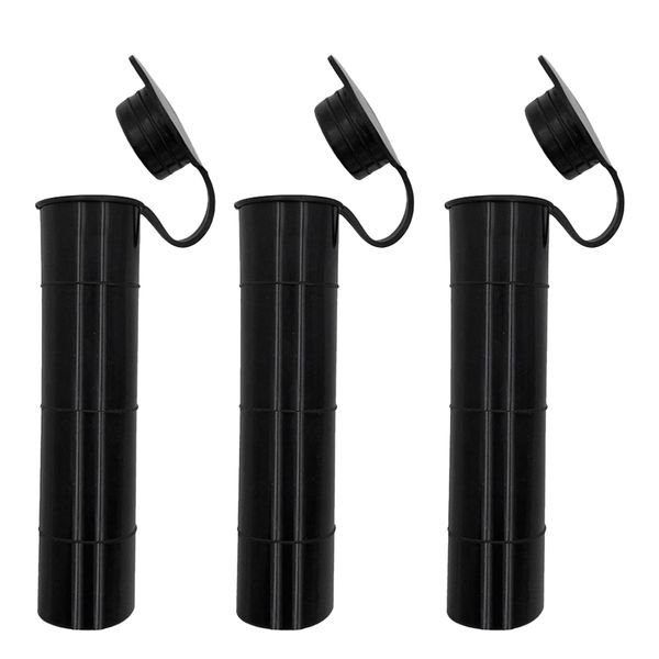 

3x replacement rubber tube insert protector w/ cap for 2\" fishing rod holder