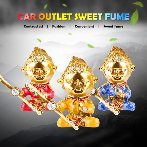 

sun wukong car air freshener monkey car outlet clip perfume zinc alloy monkey king interior accessories auto parts smell
