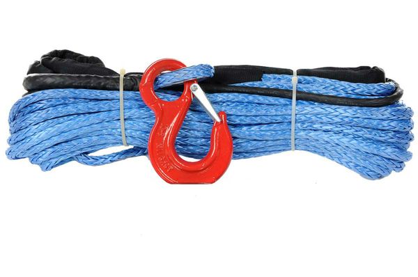 

12mm x 40meters uhmwpe synthetic winch rope with hook for 4x4/atv/utv/suv/offroad recovery