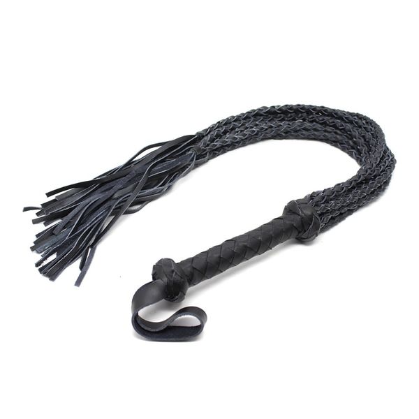

braided spanking real games whip,80cm leather flogger flirting tails:10pc,leather t191105 braid toys couple whips fo mvtg