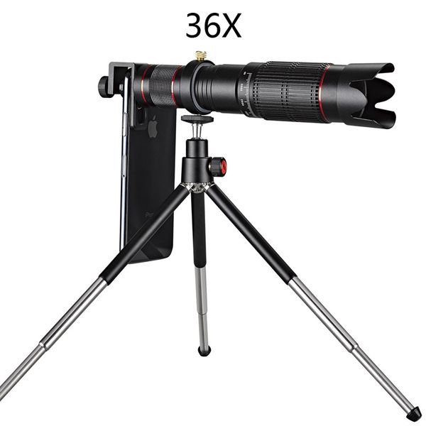 

Универсальный 4K 36x зум объектив мобильного телефона телескопа телефото внешний с