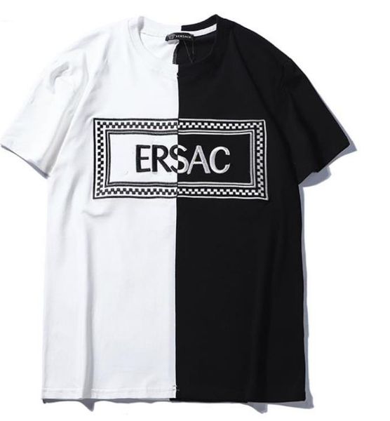 

brand summer t shirt fashion tide t shirt for men designer shirts letter print casual men women crew neck size s-2xl, Black;pink