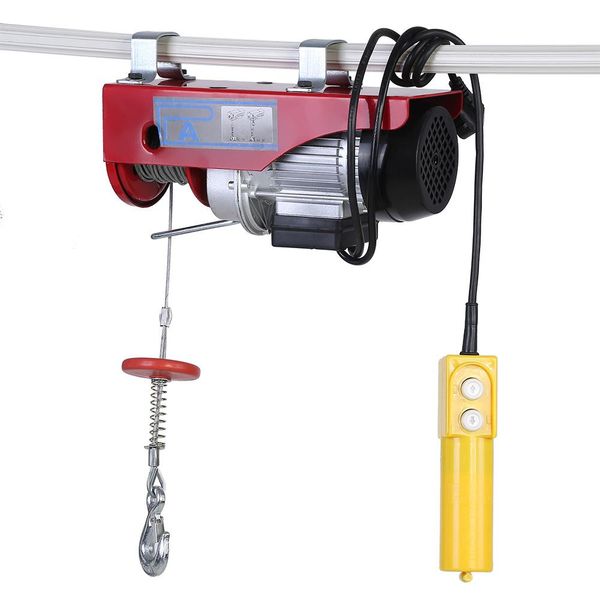 

100/200kg electric cable hoist lifting wire hanging crane eu plug 220v tool