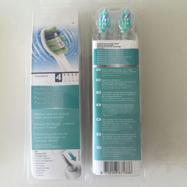 toothbrush heads pro results standard 4 brush heads hx6064 hx9034 hx9024 new standard toothbrush head 1set=4pcs dhl free