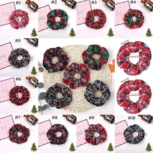 

christmas ponytail headband women elastic hair bands ponytail holder hairband xmas elastic hair rubber jj20180, Silver