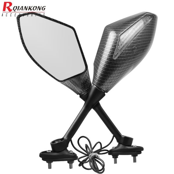 

motorbike led turn light mirror motorcycle rearview side mirrors for yamaha street bikes