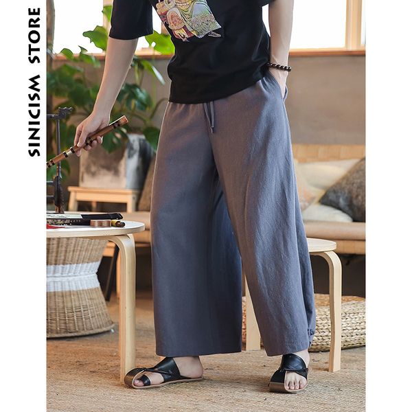 

sinicism store harem pants men 2019 mens cotton and lined solid joggers male harajuku loose fashions trousers pant, Black