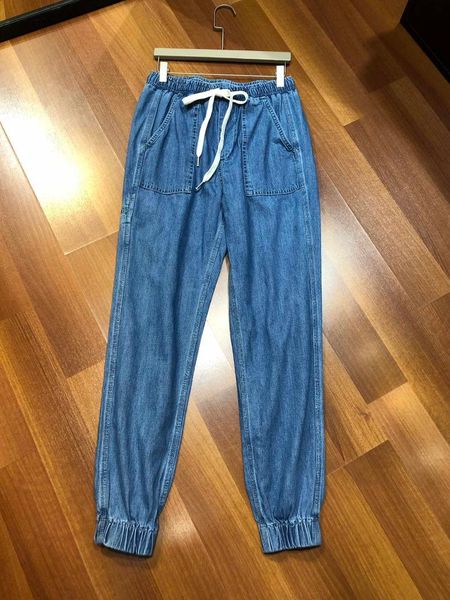 

2019 ladies fashion slim beam denim pants 0917, Blue