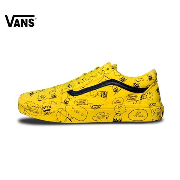 vans x peanuts old skool yellow