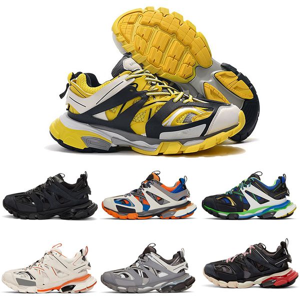 

2020 wholesale triple s track 3.0 womens mens running shoes sands yellow blue orange luxury designer shoes sneakers 36-45