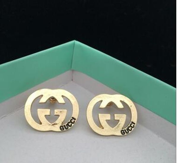 

jewelry fashion luxury stainless steel women style luxury gold-plated earrings bolt to the girl, Golden;silver