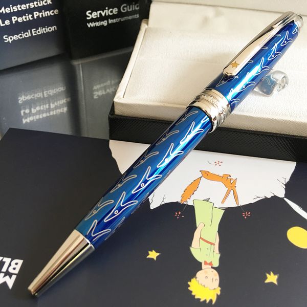 

luxury petit prince classique germany mb ballpoint pens little prince classic 163 pen for gift, Blue;orange