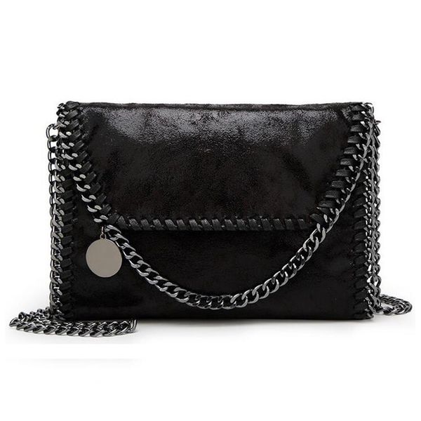 

2019 new women message bag pu fashion portable 2 chains bag woven shoulder bag bolsa feminina carteras mujer handbag s989