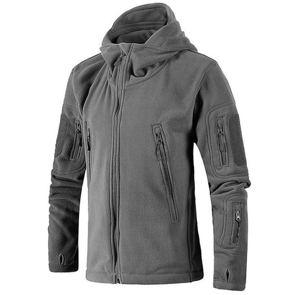 

fashion-men jacket coat tactical fleece jacket uniform soft shell casual hooded trekking thermal army clothing, Blue;black