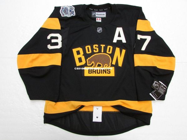 

custom bergeron boston bruins 2016 winter classic jersey stitch add any number any name mens hockey jersey xs-6xl, Black;red