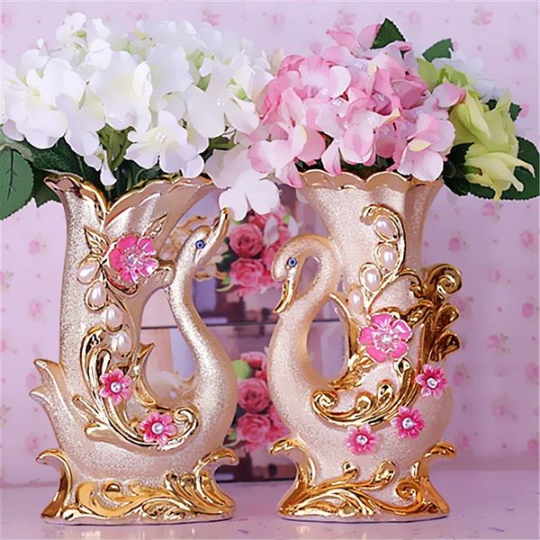 Modern Europen Style Ceramic Vase 8shapes Caramic Tabletop Vase