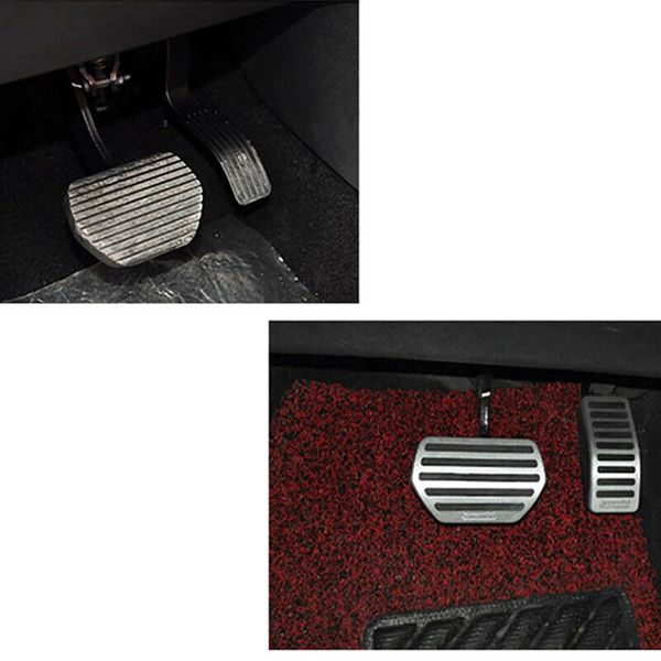 

car alloy accelerator gas brake footrest pedal plate pad cover fit for peugeot 301