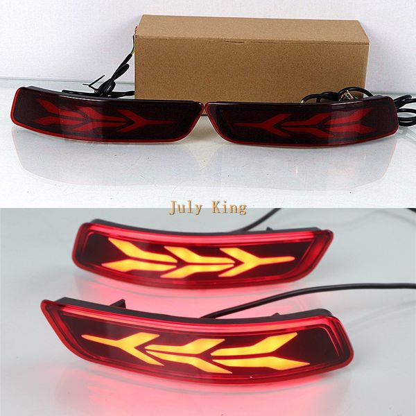 

july king led brake lights + night drl + streamer turn signals case for toyota corolla eu and lexus es300 es350 gs 2013-2017