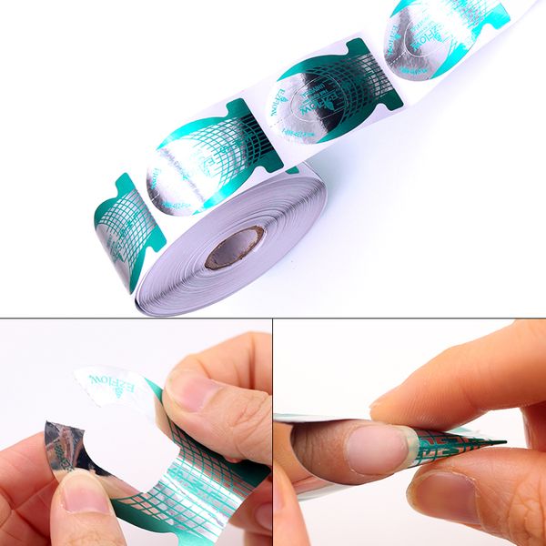 

500pc et nail art green exten ion form ticker green fi h tail nail gel poli h acrylic cry tal french fi h u hape building guid
