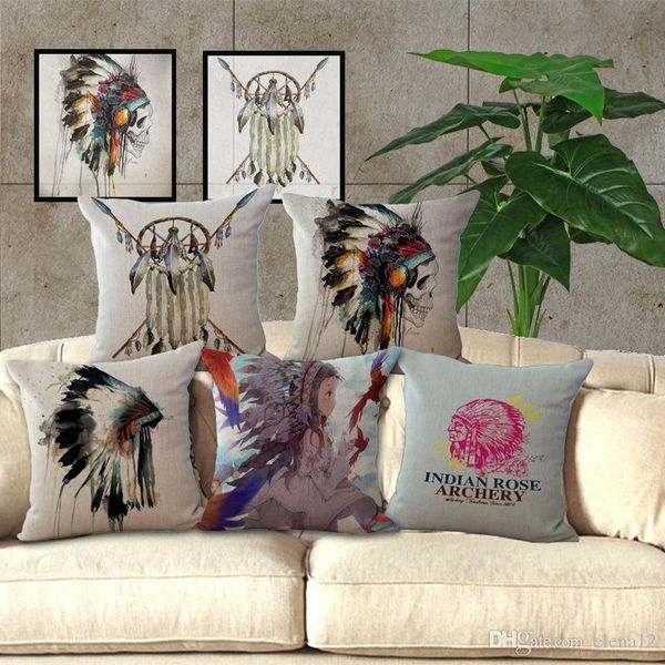

dreamcatcher pillow case indian style pillowcase dreamcatcher & skull design pillow case 45x45cm square pillow cover for home 240432