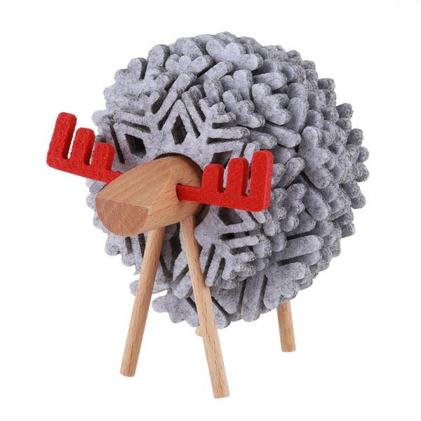 

sheep shape anti slip drink coasters insulated round felt cup mats japan style creative home/office decor nordic style gift