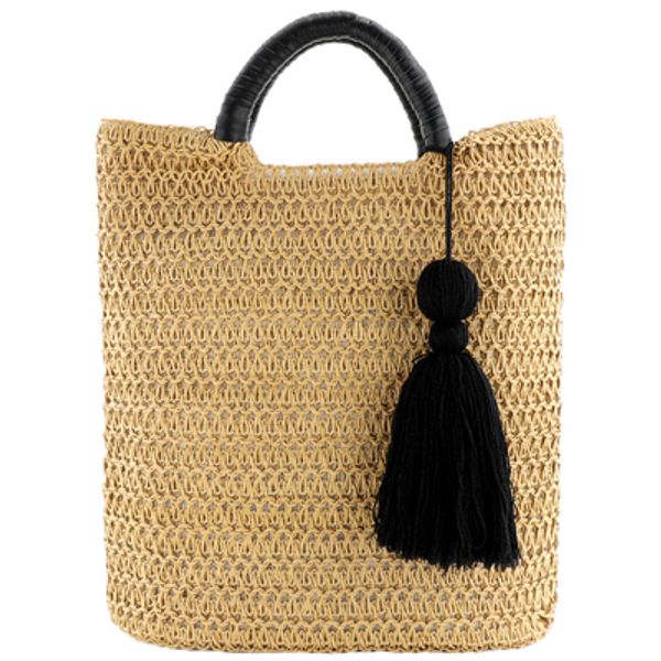 

women's woven handbags fashionable beach straw bag natural simple single shoulder large bag for outdoor brand new