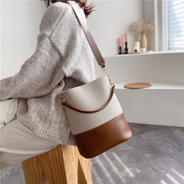 

women small pu leather shoulder bags handbags new fashion designer ladies messenger bags casual female bucket bag