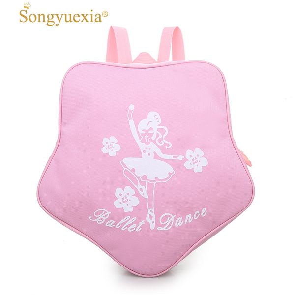 

1pc star design pink ballet bags for girls printed child backpack for dance ballerina kids bags ballet bag princess dance, Black;red
