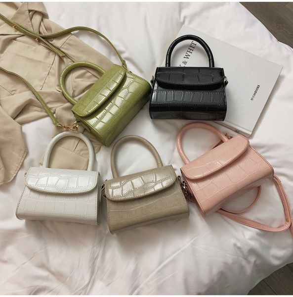 

крокодил pattern crossbody сумка для женщин 2020 малой цепи сумки малой сумка pu кожа рук сумки дама дизайнер вечерних сумок