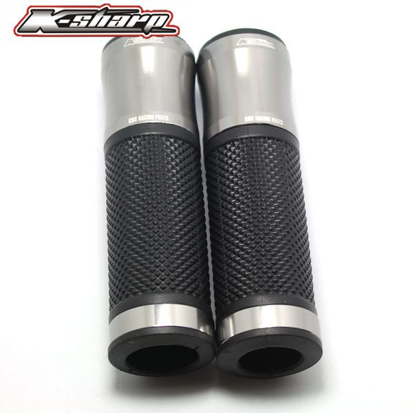 

9 color cnc motorcycle aluminum rubber gel hand grips 7/8" handle bar sports bikes for audace eldorado f4 rr/1000 f3 675