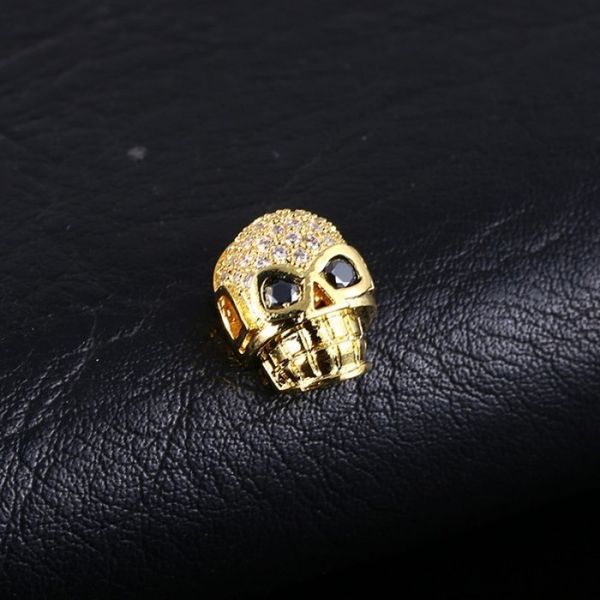 

ювелирные изделия аксессуары изысканный высокого качества циркон gold silver plated copper головки черепа diy заключений ювелирных изделий к, Black