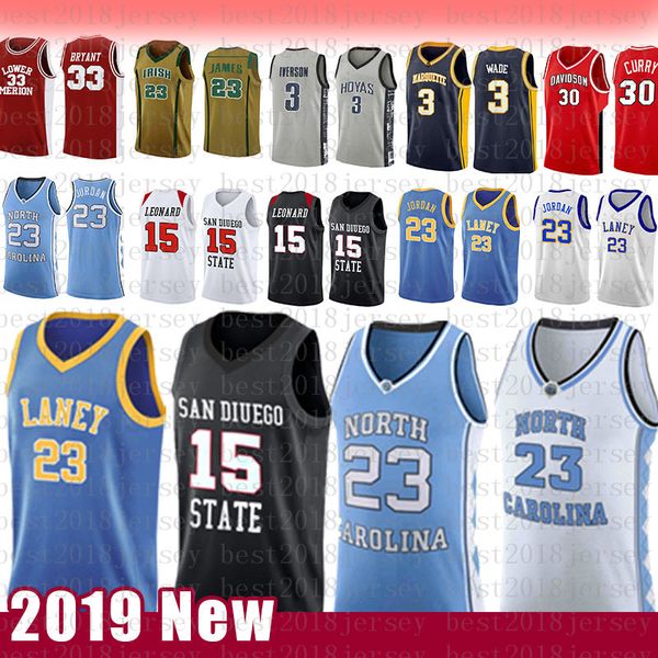 

15 kawhi 23 michael jd leonard ncaa north carolina state university college basketball jersey laney high school san diego state aztecs awxew, Black