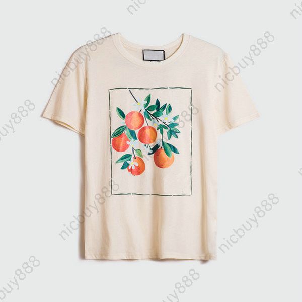 

2020 new fashion designer luxury summer mens classic letter fruit flowers print clothing t-shirt simple tshirt casual cotton tee t shirt, White;black