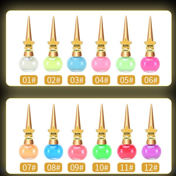 

high 14ml glow in the dark neon paint color fluorescent nail polish varnish luminous nail art manicure ktc 66