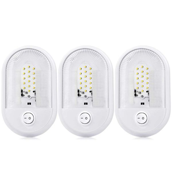 

24leds rv ceiling dome light with on-off switch adjustable led rv interior lighting for boat camper trailer