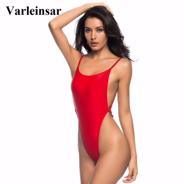 women's high cut one piece swimsuit