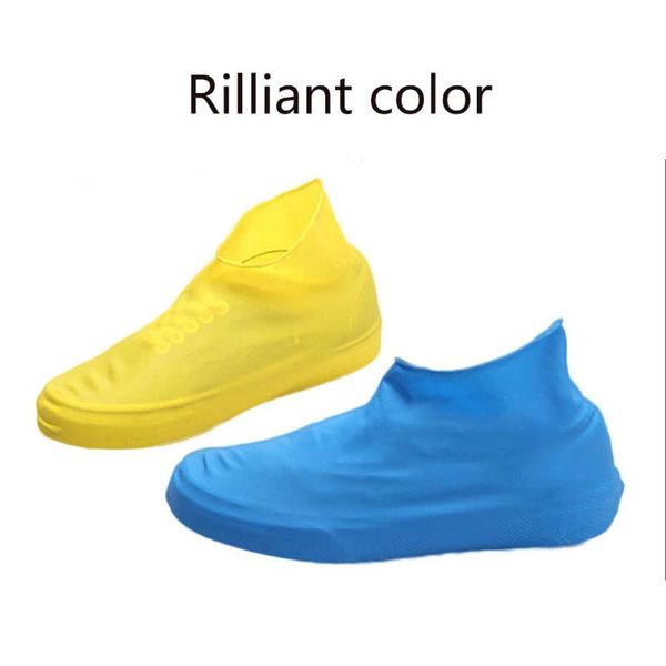 

anti-slip latex shoe covers reusable waterproof rain boot overshoes shoes c44