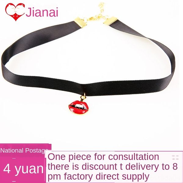 

fei mu lingerie lip pendant necklace lip neck ring accessories gift costume accessories costumes & cosplay 7642 products, Silver