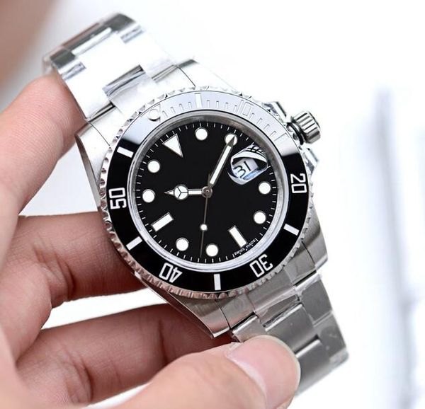 

men watches 2824 automatic movement wristwatches 40mm men watches 100m waterproof casual stainless steel watches1, Slivery;brown