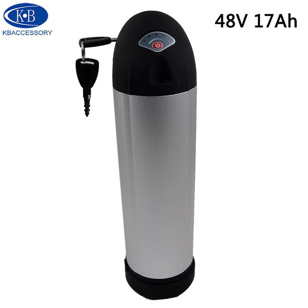 48 V 17 Ah Wasserflasche Lithium-Akku für BBSHD BBS02 800 W Motor 48 V Elektro-Fahrradbatterie + 2A Ladegerät Kostenloser Versand