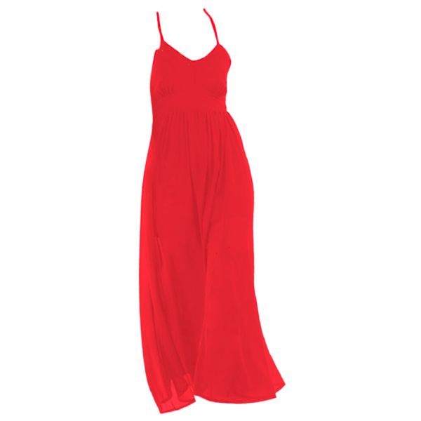 

women sleeveless v-neck split long beach dress solid color maxi dress, White;black
