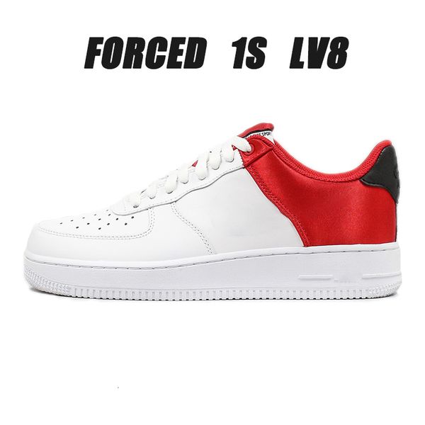 

f0rceing 1s silk lv8 men shoes designer sneakers shoes white red casual trainer for street wearing classic sport shoe