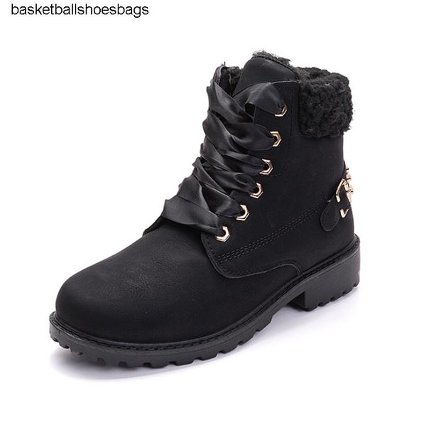 

зима высокое качество осень и новый мартин сапоги женские хлопок плюс бархат теплые сапоги заклепки женские сапоги boots2019, Black