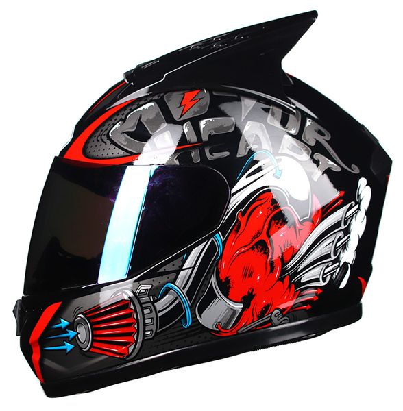 

flip up motorcycle helmet full helmet motorcycle atv safety dot approved