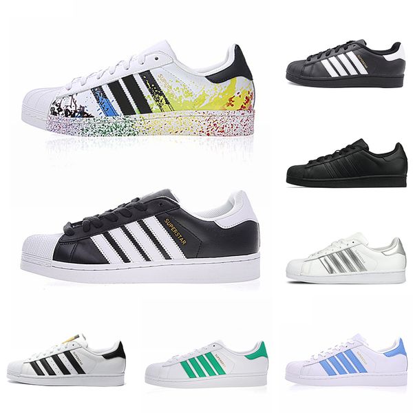 

new superstar men women platform sneakers casual leather shoes superstars 80s pride super star triple black white mens trainers sports