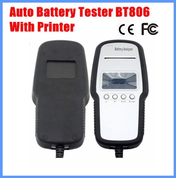 

2013 auto battery tester car battery analyzer bt806 with printer languages pass ce,fcc certification oem acceptable