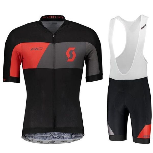 

2020 new 2020 scott team pro cycling jersey 9d gel pad bike shorts set men ropa ciclismo bicycling maillot culotte clothing, Black;red